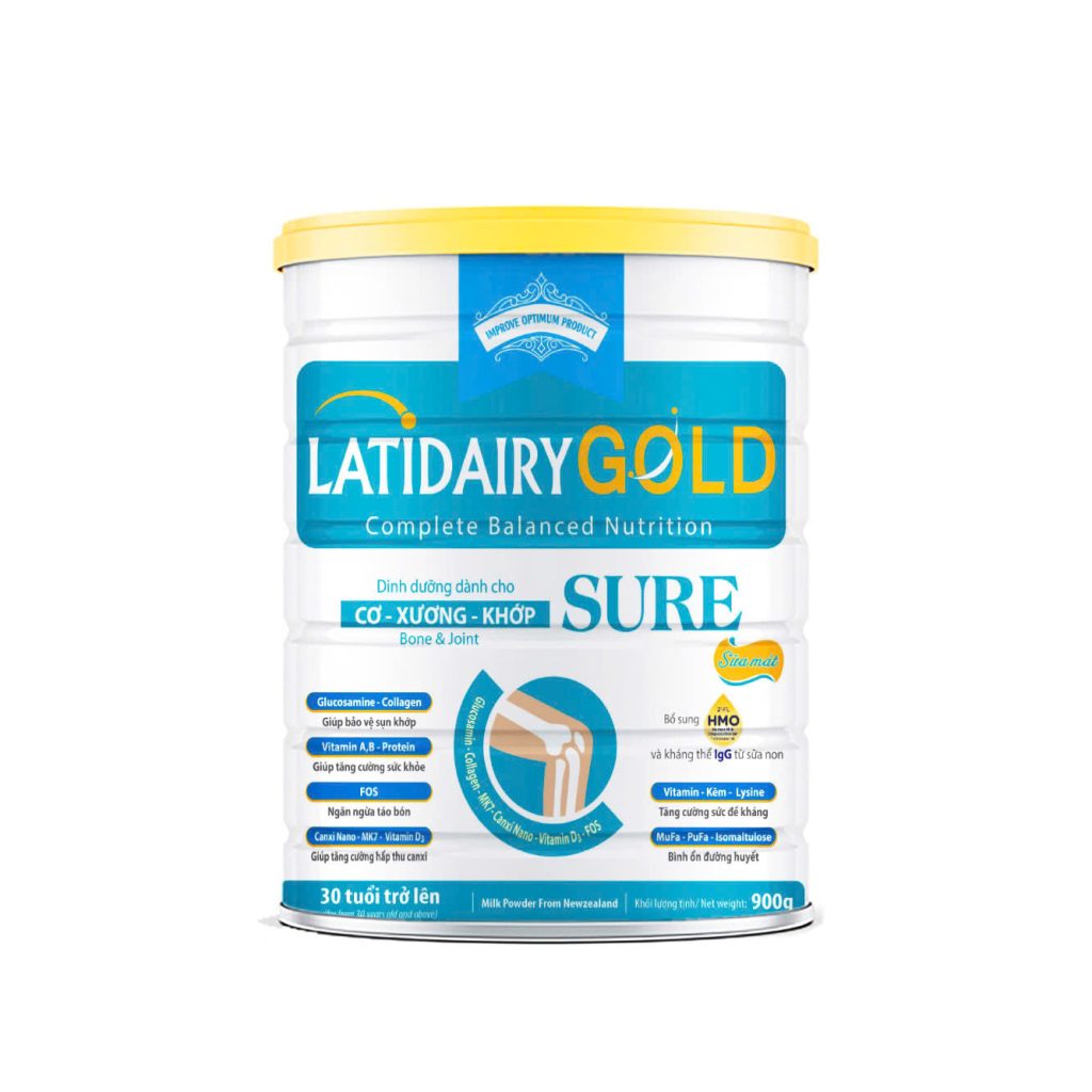 LATIDAIRY GOLD CƠ - XƯƠNG KHỚP (SURE) 900g